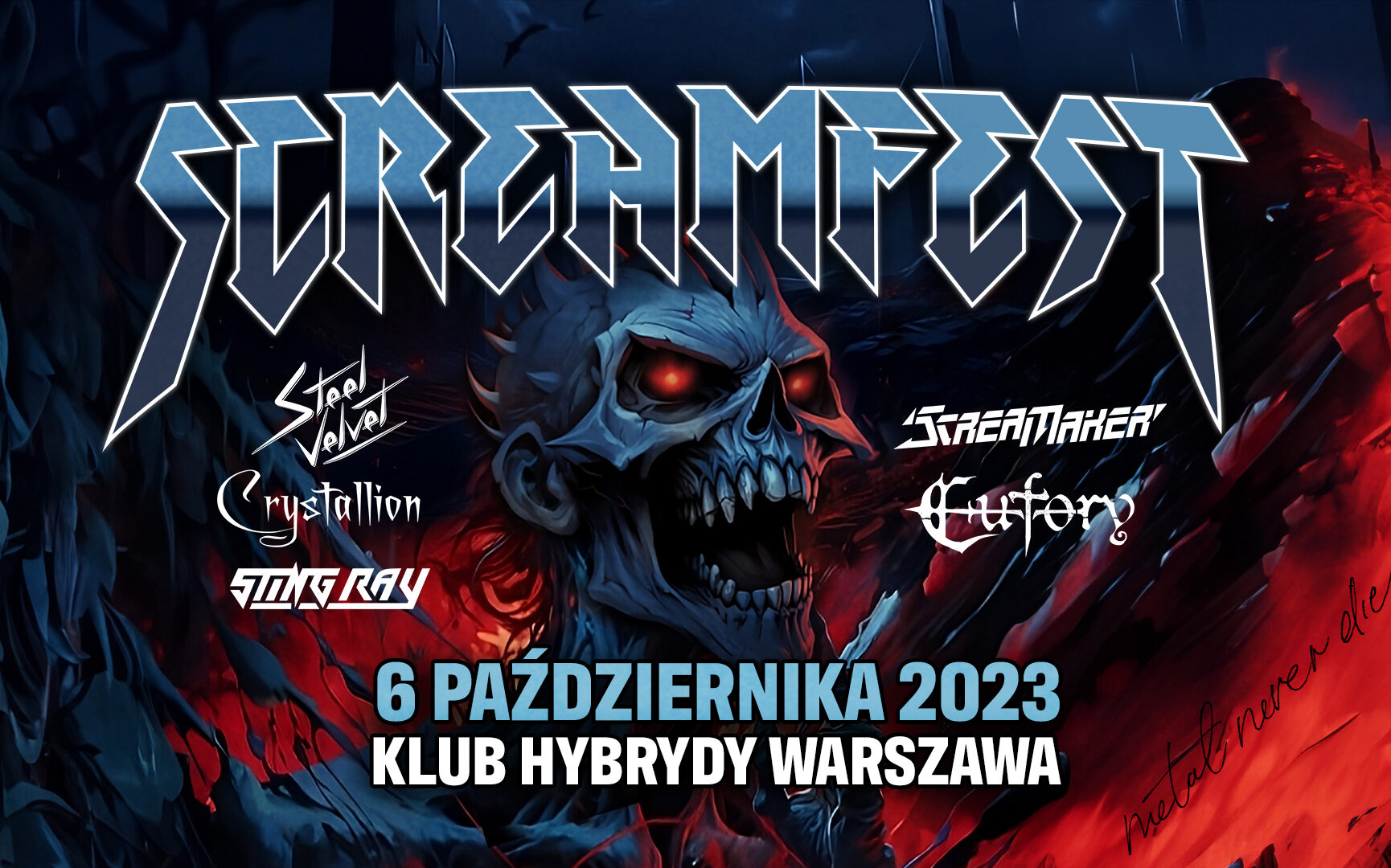 ScreamFest’23 – Eufory (SK), Steel Velvet (PL), Crystallion (DE), Scream Maker (PL), Sting Ray (PL)