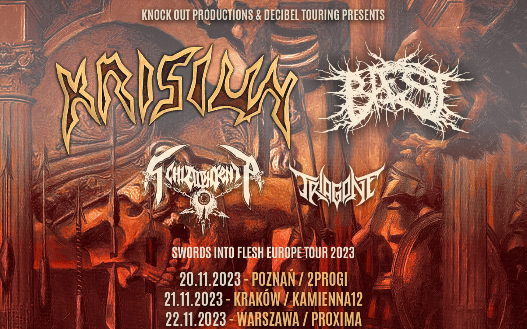 Krisiun + Baest, Schizophrenia, Triagone