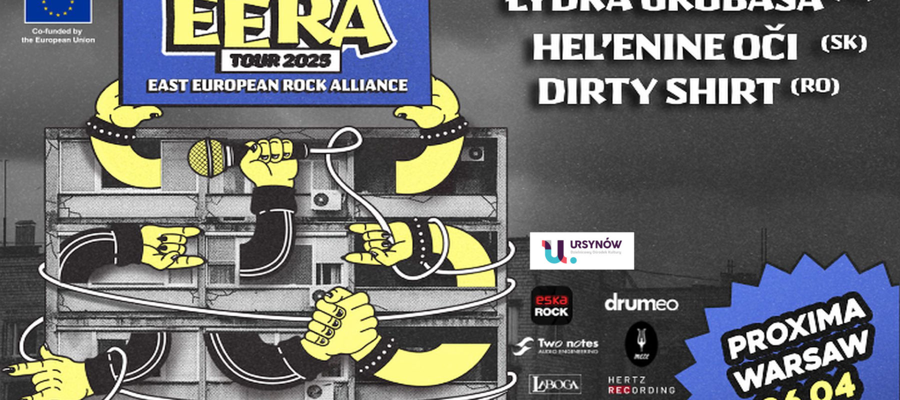 EERA TOUR – Łydka Grubasa, Heľenine Oči oraz&nbsp;Dirty Shirt